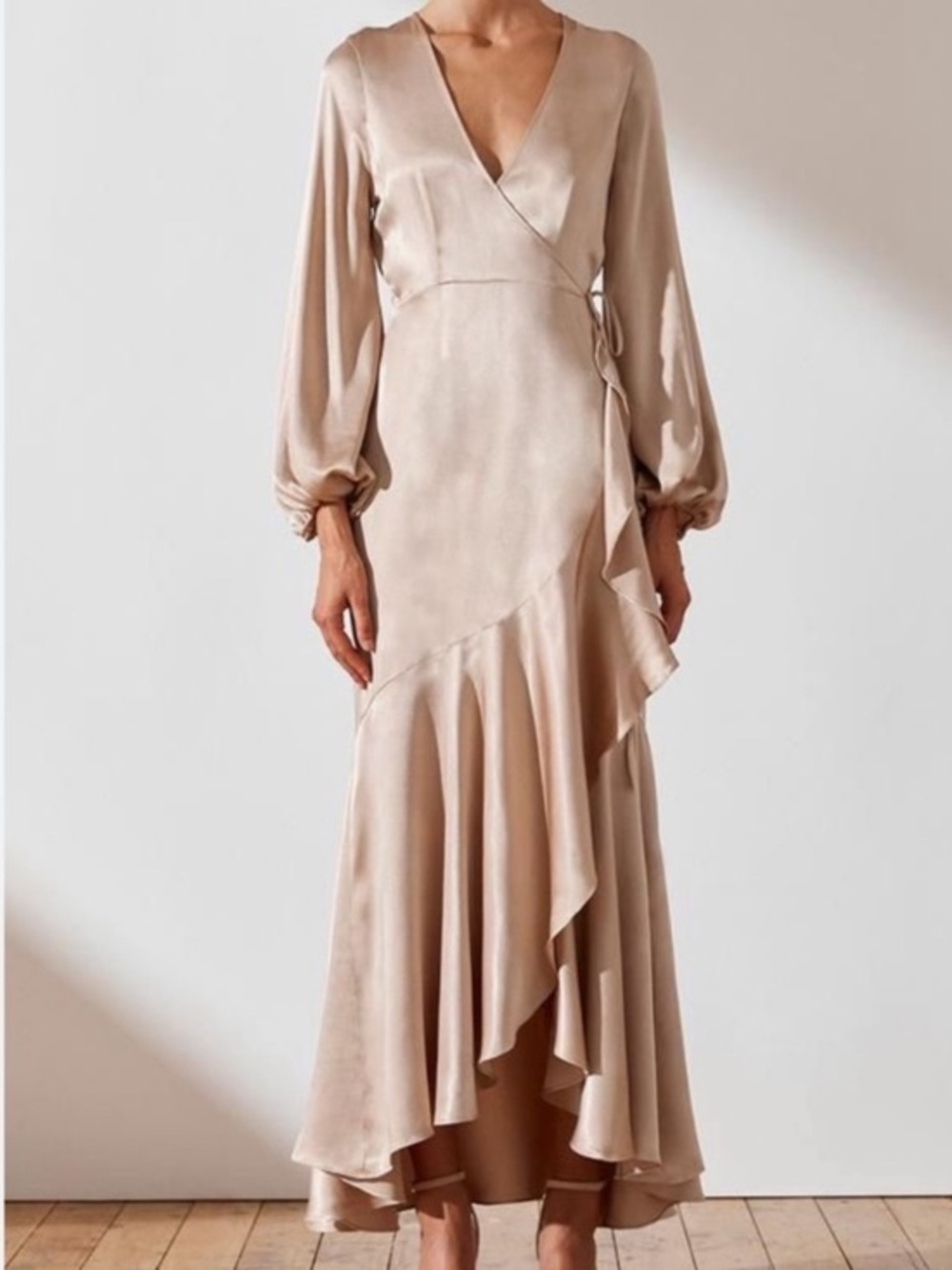 New Shona Joy Joan Midi Wrap Dress